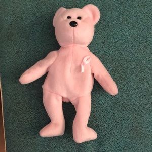 Ty Beanie Baby breast cancer plush toy